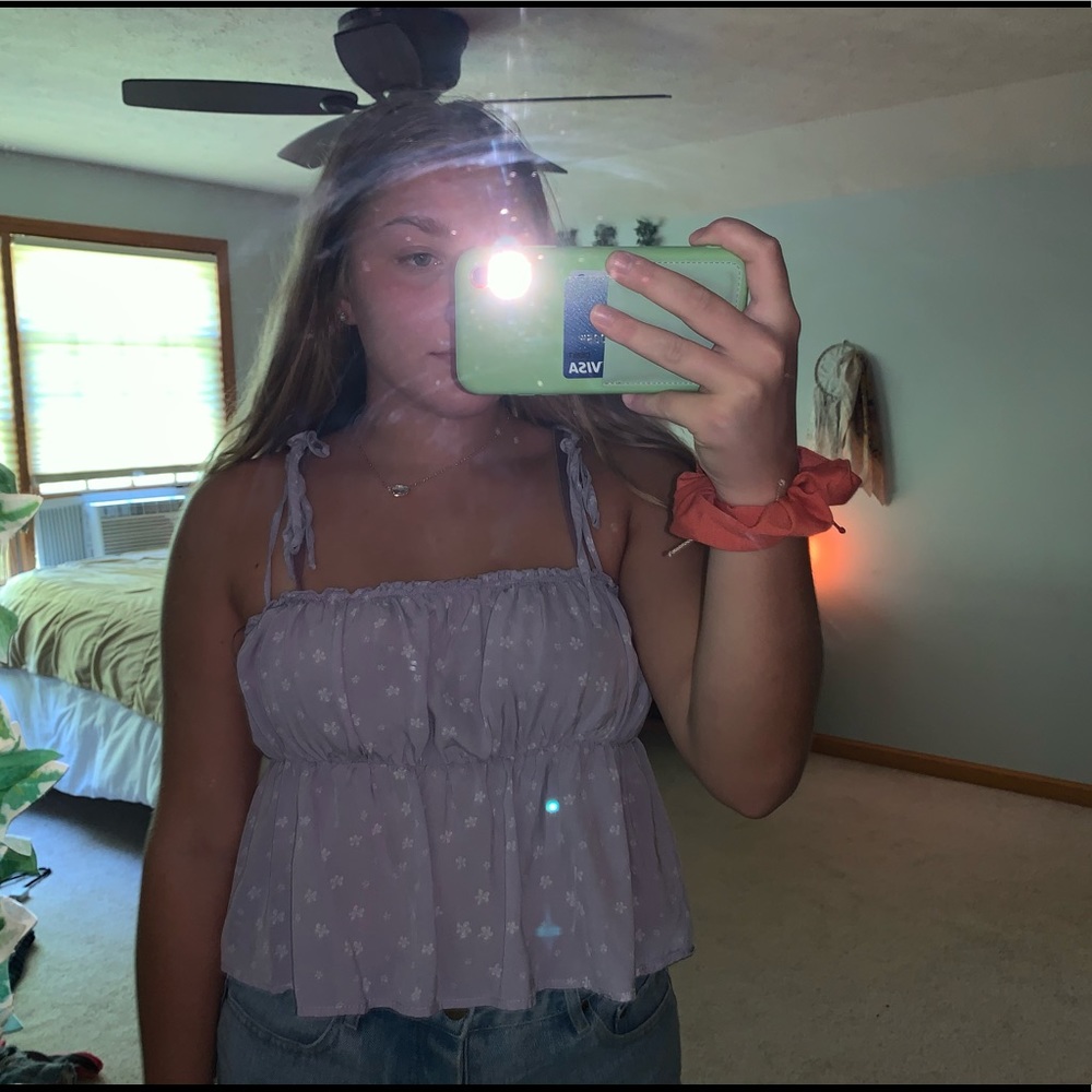 Pacsun Cropped purple tank